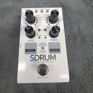 DigiTech SDRUM Strummable Drums Pedal DIGSDRUM-V-04 White Band Creator